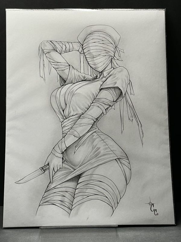 Image for Resident Evil Nurse Graphite illustration 