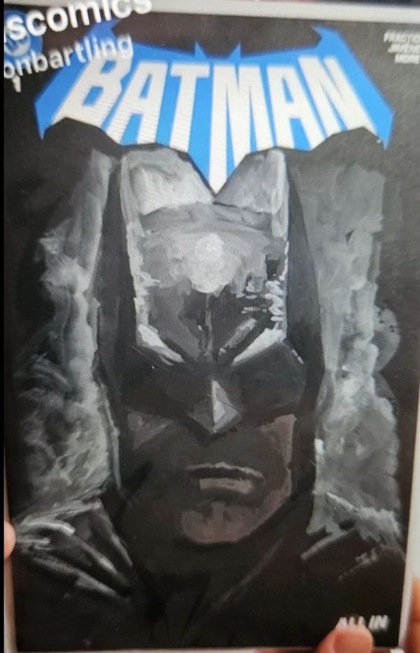 Image for Batman Acrylic Paint Sketch Cover by Aaron Bartling 