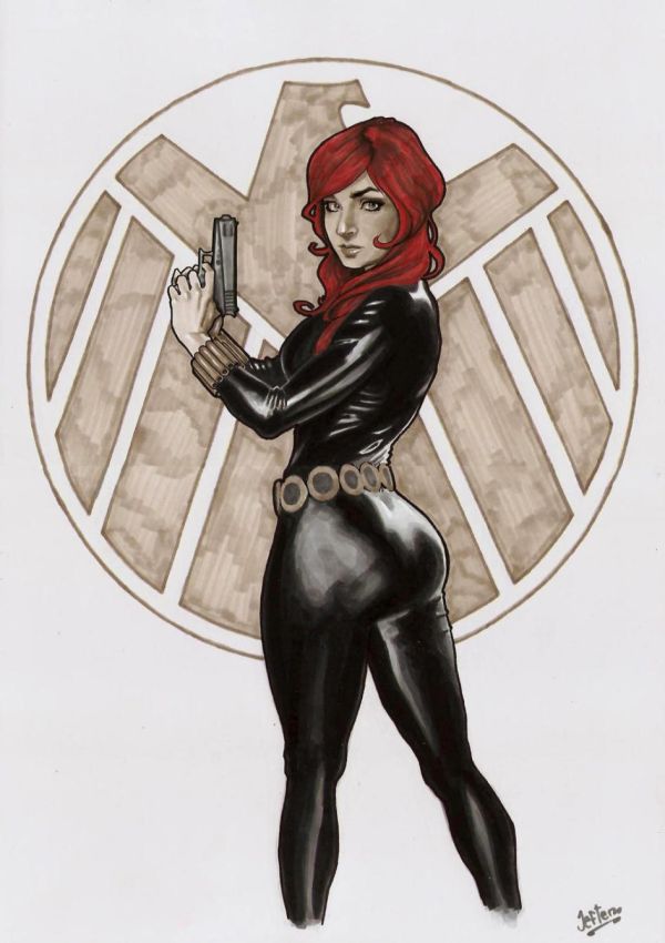 Image for black widow copic markers