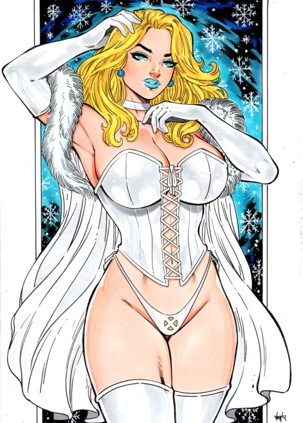 Image for Emma Frost 9x12 Art by Vagner Fernandes