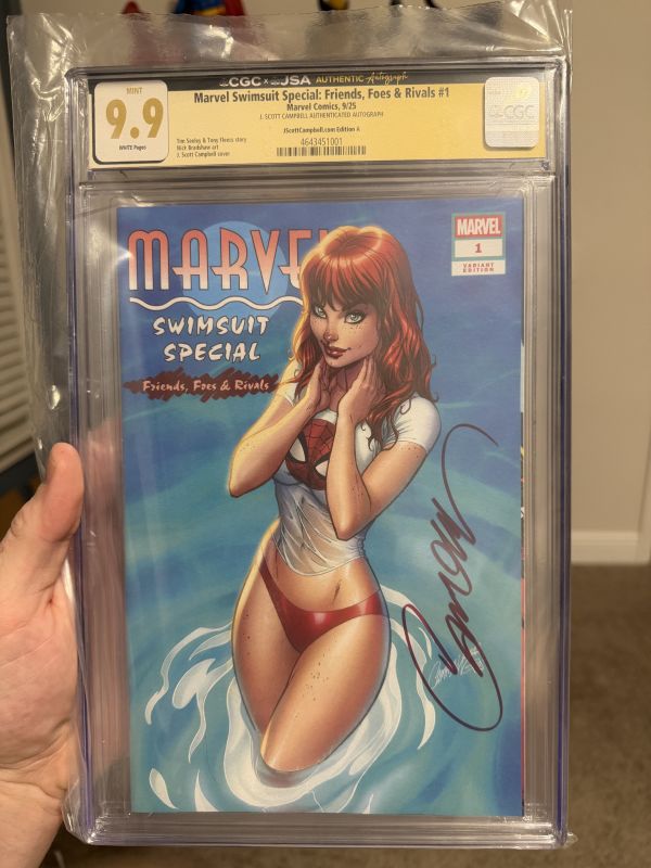 Image for Marvel Swimsuit Mary Jane Signed by J Scott Campbell