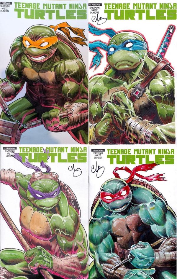 Image for TMNT Sketch Cover Set by Escorza Bros