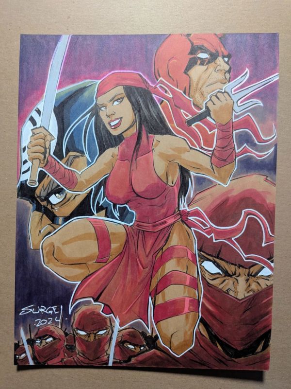Image for Elektra Original Art by Surge