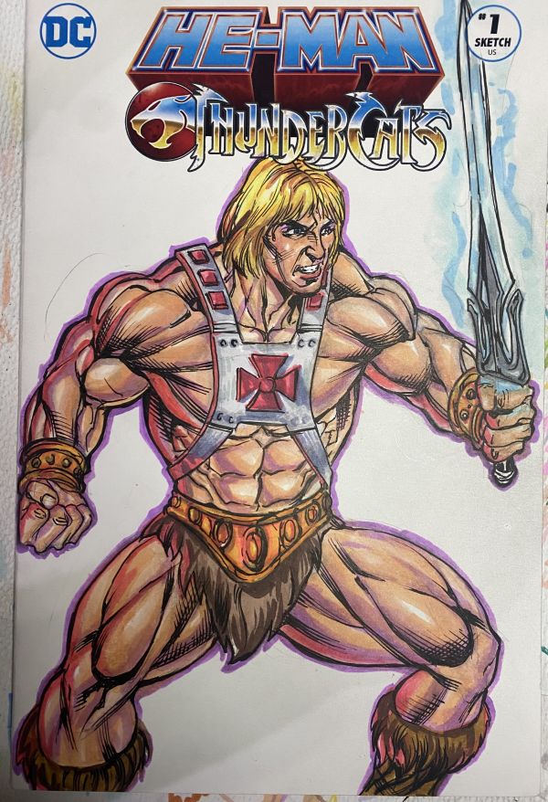 Image for He-Man/Thundercats Sketch Cover by Kevin Sharpe