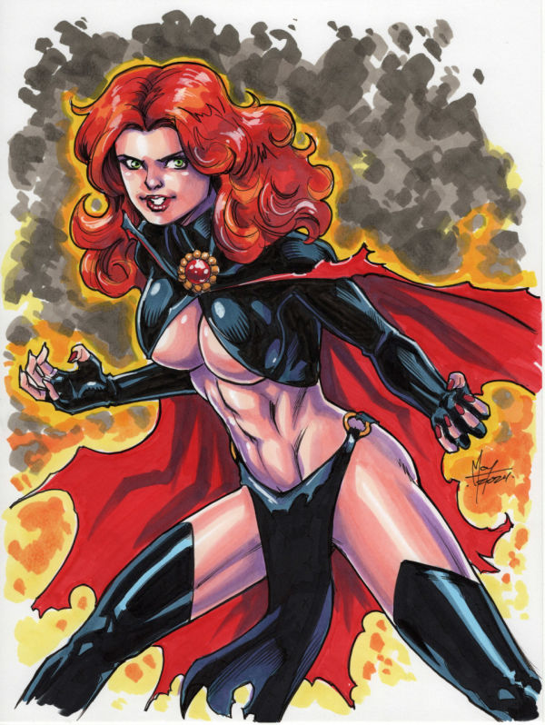 Image for Goblin Queen Copic Marker Art