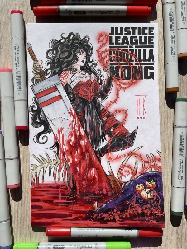 Image for Absolut Wonder Woman Kaiju Killer - by JAK 