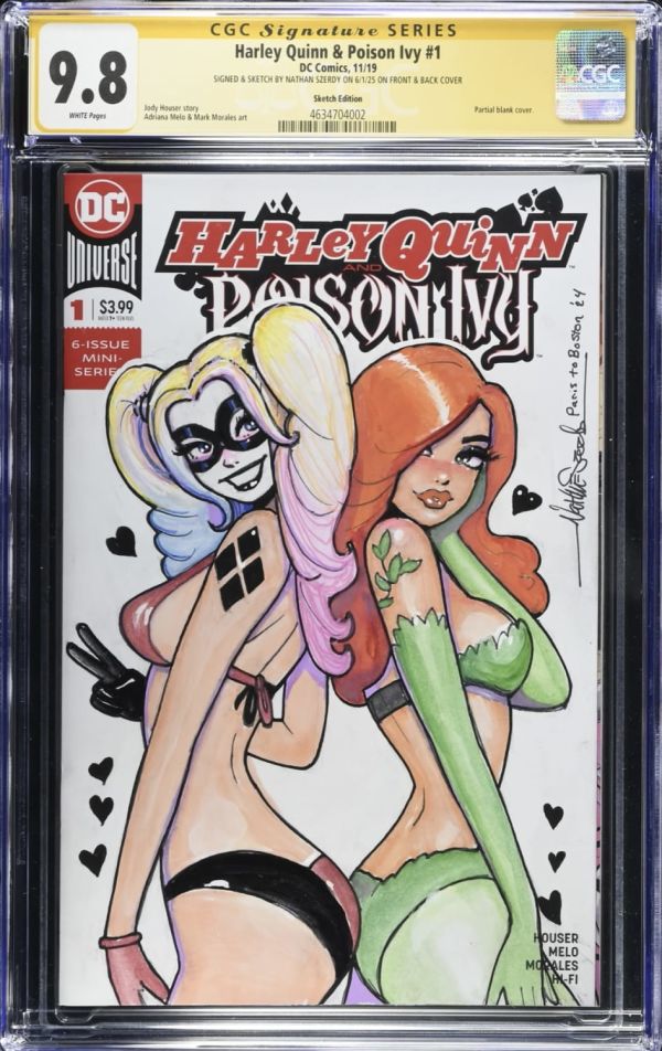 Image for Harley Quinn & Poison Ivy CGC 9.8 Sketch Cover