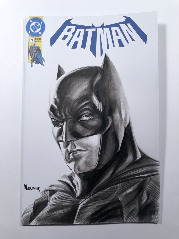 Image for Batman Ben Affleck Ink Wash Sketch Cover