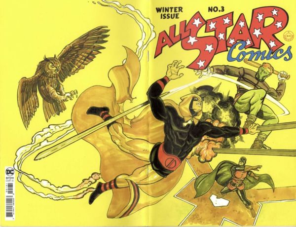 Image for Dr. Mid-Nite, Hooty and Hourman vs Sportsmaster sketch cover by Stephen Sadowski