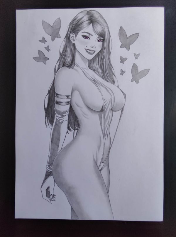 Image for Psylocke - Original Art 09X12 150g