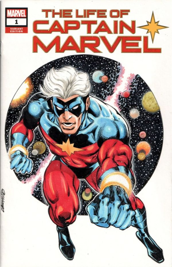 Image for Captain Marvel (Mar-Vell) sketch cover by Anthony Castrillo