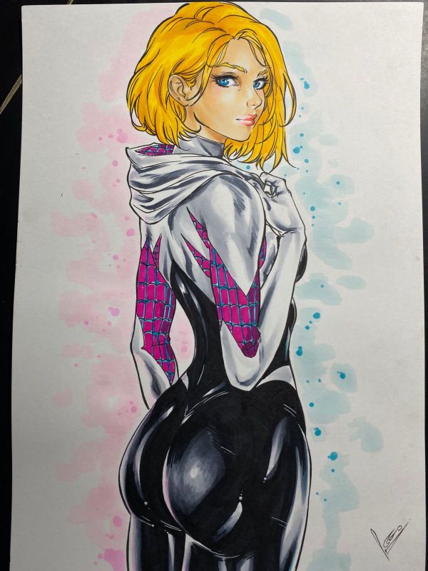 Image for Spider-Gwen Pin Up Artwork (9"x12")
