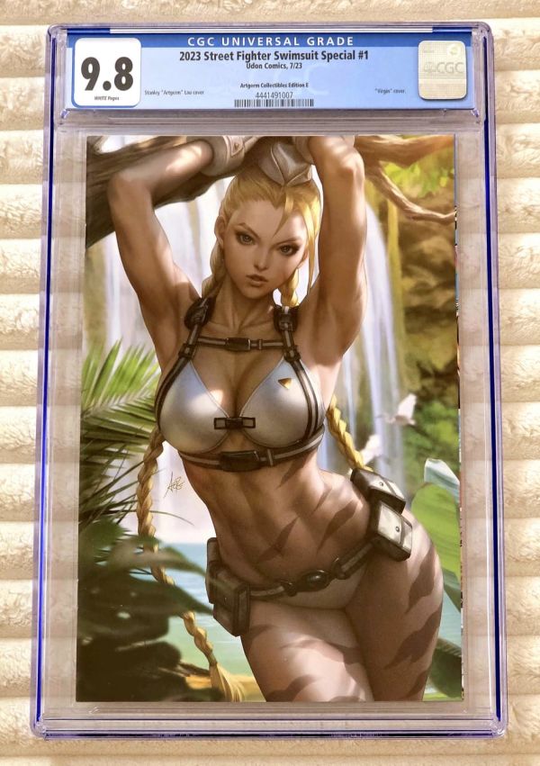 Image for ** ARTGERM Street Fighter Swimsuit Special #1 CAMMY Virgin RARE HOT CGC 9.8 **