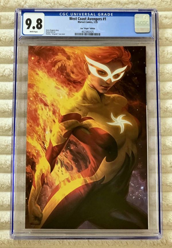 Image for ** ARTGERM West Coast Avengers #1 - Firestar Virgin 1:100 RARE HOT CGC 9.8 **
