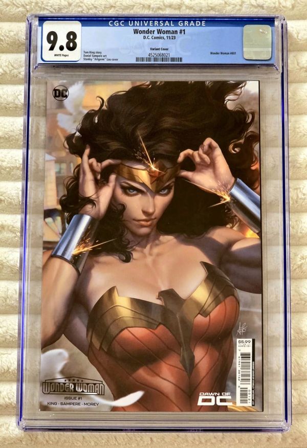 Image for ** ARTGERM WONDER WOMAN #1 Variant Cover RARE HOT CGC 9.8 **