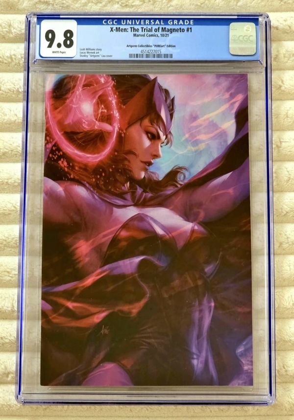 Image for ** ARTGERM X-Men Trial of Magneto #1 1:100 Scarlet Witch RARE HOT CGC 9.8 **