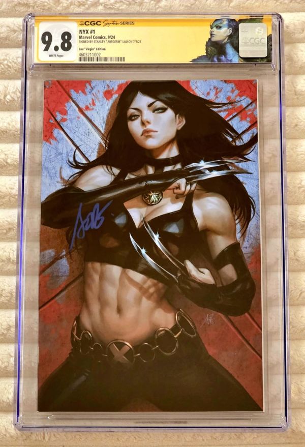 Image for ** ARTGERM X-23 NYX #1 1:100 Incentive Virgin Variant RARE SIGNED CGC SS 9.8 **