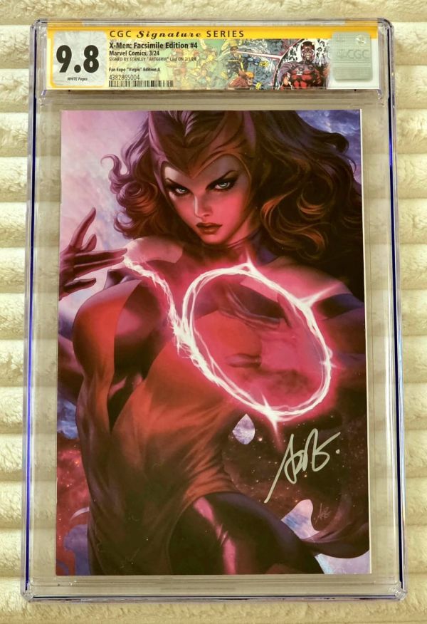 Image for ** ARTGERM Scarlet Witch X-Men #4 Virgin Megacon 2024 RARE SIGNED CGC SS 9.8 **