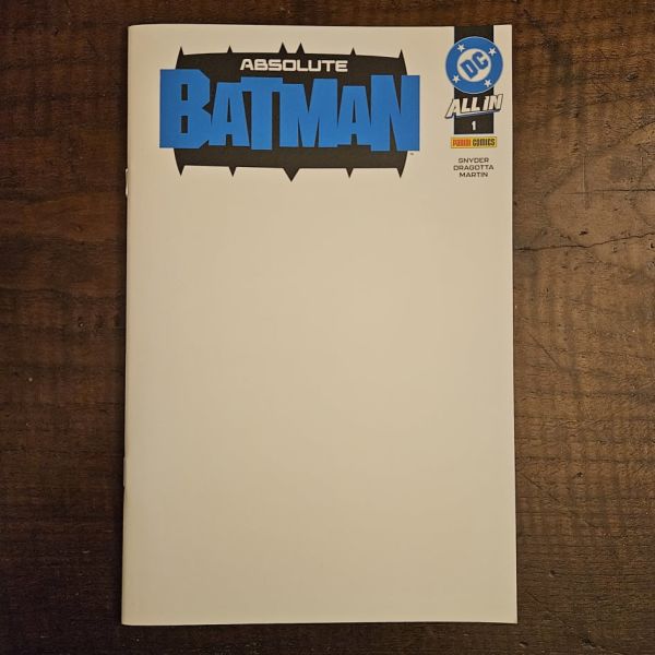 Image for Absolute Batman #1 blank sketch cover
