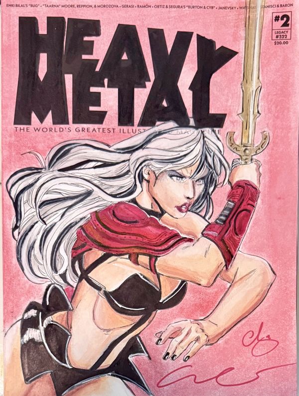 Image for Heavy Metal Blank Cover by Escorza Bros
