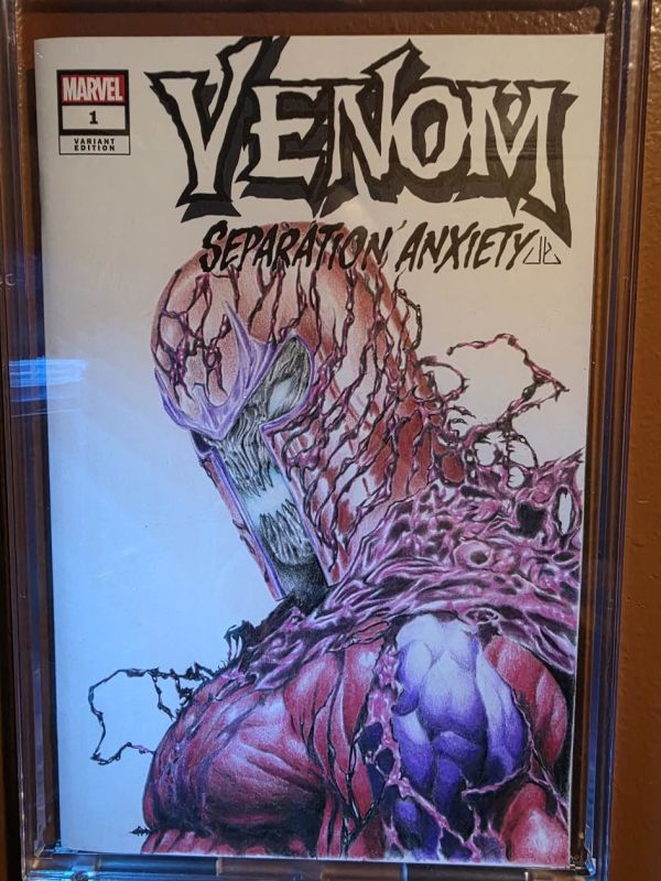 Image for Venomized Magneto Separation Anxiety Sketch Cover by Jordan Yamamoto