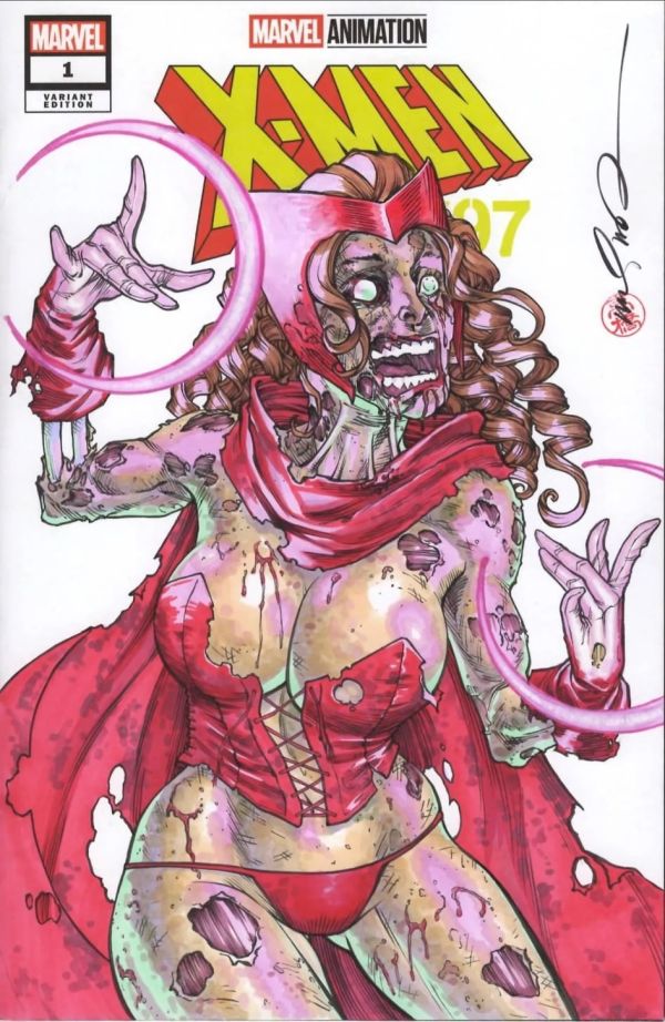Image for X-Men '97 Scarlet Witch Zombie Sketch Cover by Mark Miller
