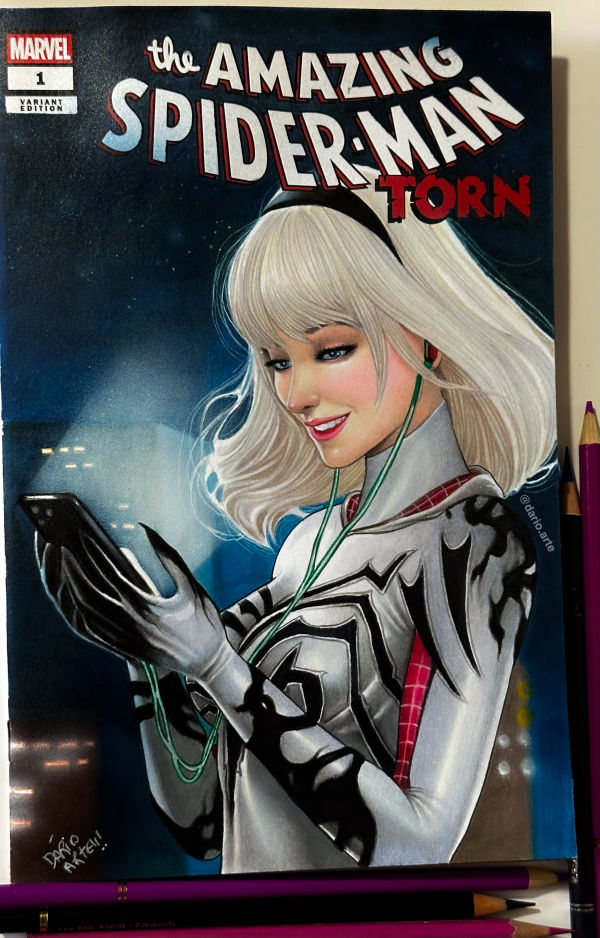 Image for Spider-Gwen Sketch Cover Amazing Spider-Man #1 by Dario Arte