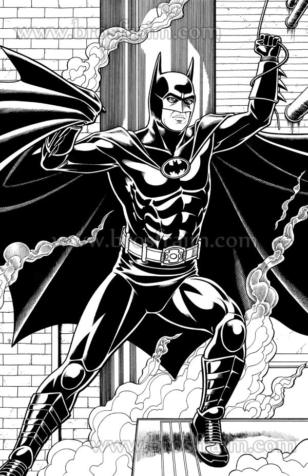 Image for 11x17 BATMAN '89 Pin-Up by the Fraim Bros.!