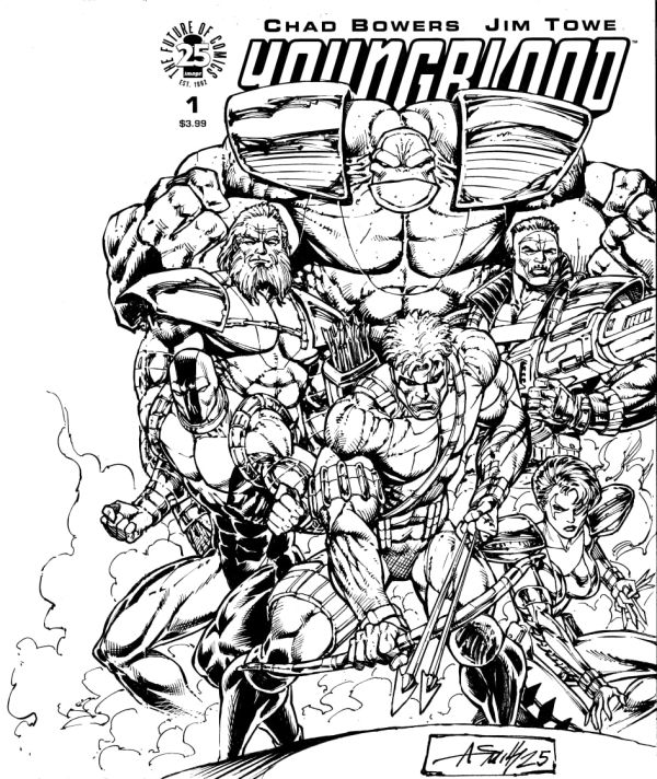 Image for Youngblood Sketch Cover, Homage to Rob Liefeld's #1