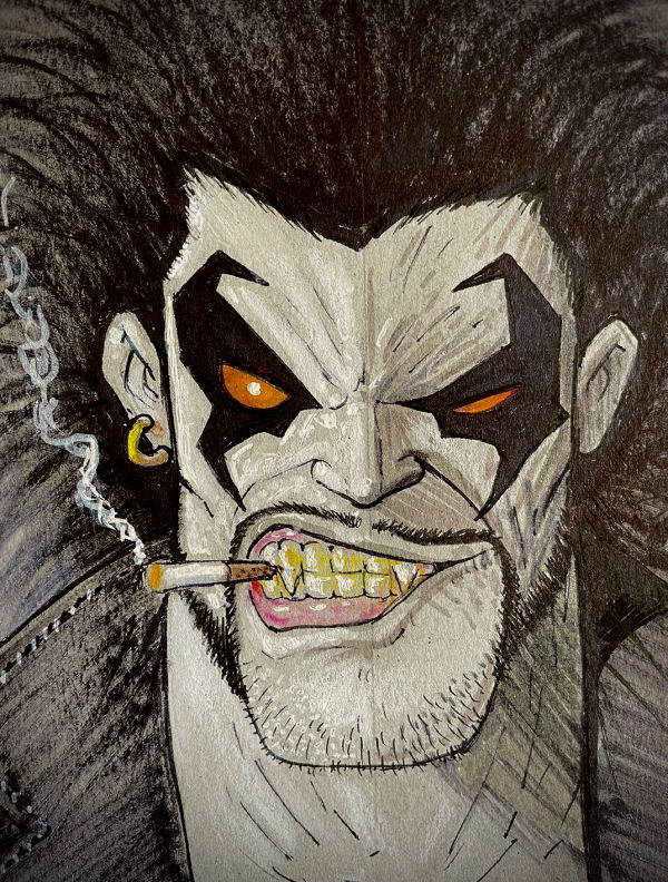 Image for Lobo Mixed Media Art by Javier Verduzco
