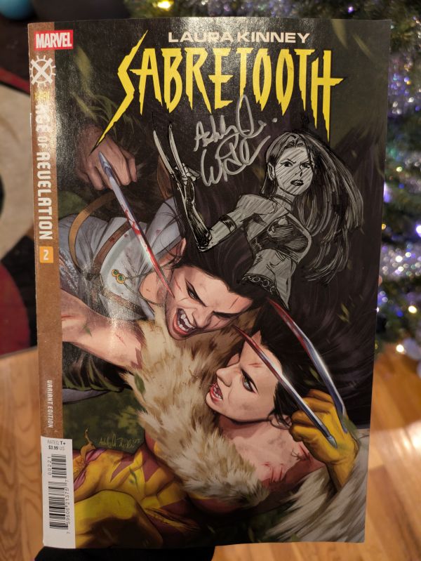 Image for X-23 Laura Kinney Sabretooth #2 signed and remarked by Ashley Witter (Cover Artist)
