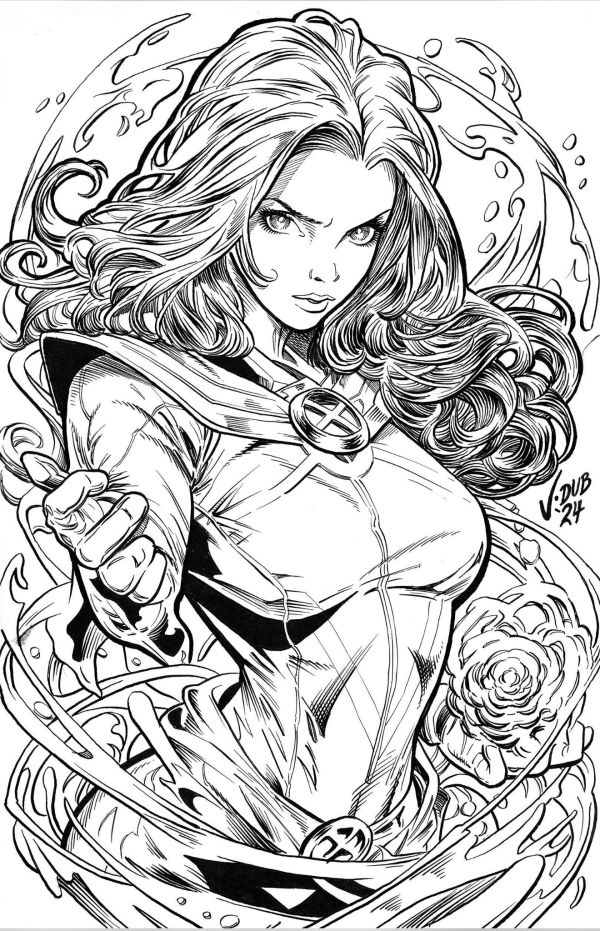 Image for Jean Gray 11x17 Bristol board Sketch by Jeff Whiting (JDUB)