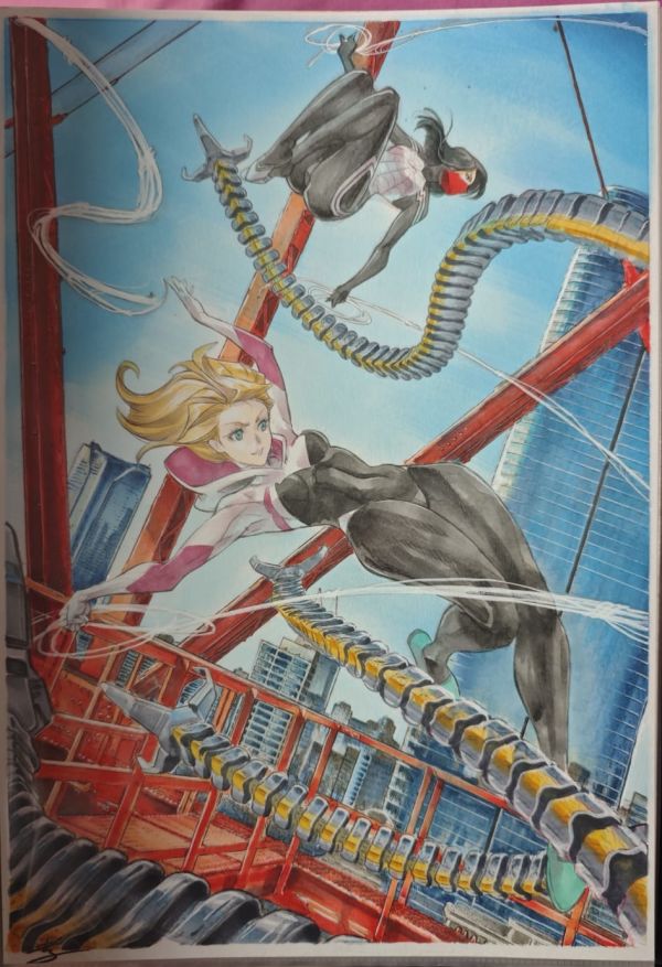 Image for Spider-Gwen & Silk by Ro Yoshimiya