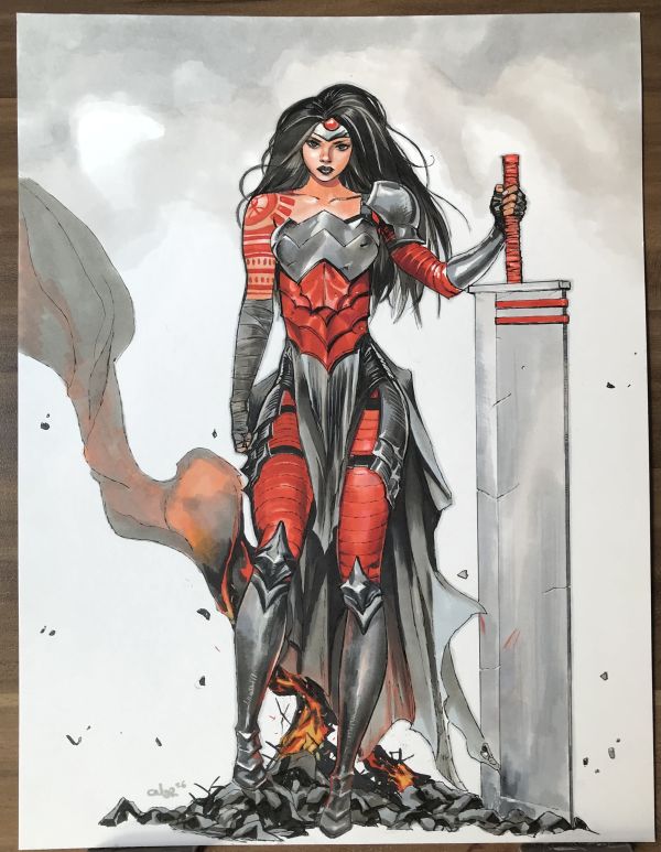 Image for Wonder Woman 9x12 by Celal Koc