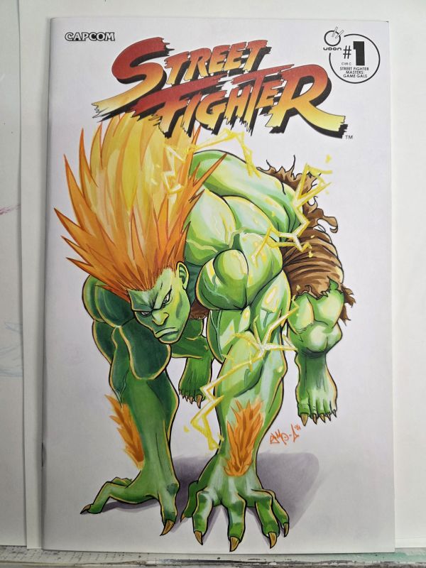 Image for "Bio-electric Beast" Blanka Sketch Cover by Smo-G (2024)