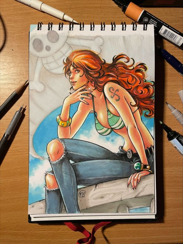 Image for Nami One Piece Illustration