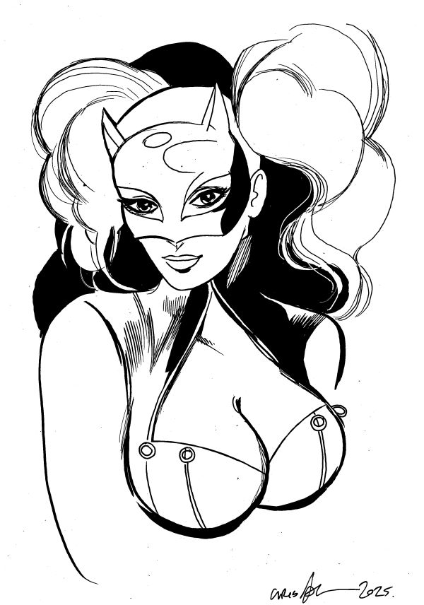 Image for Ann Takamaki Pen and Ink Drawing