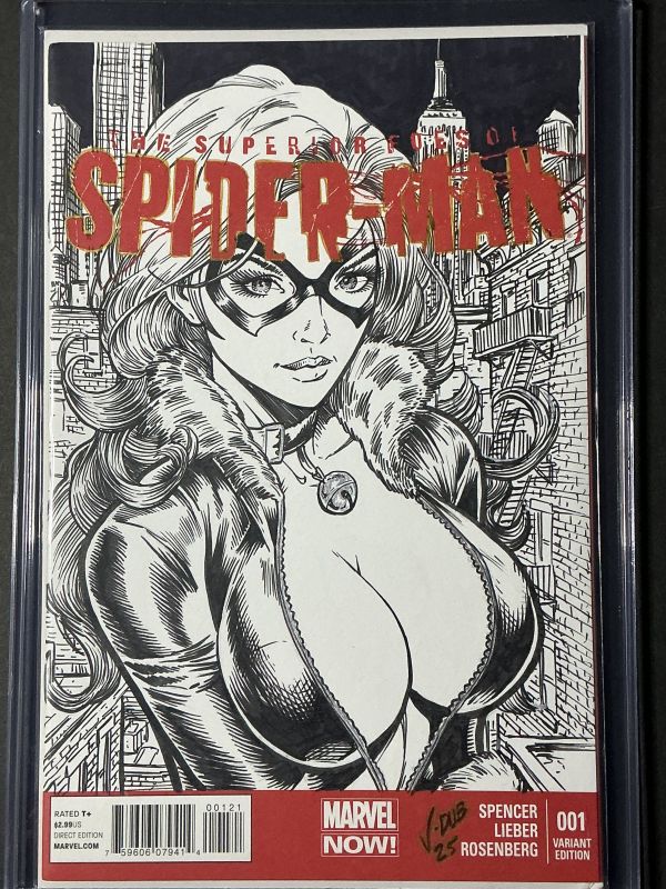 Image for Black Cat Sketch Cover by Jeff Whiting (JDUB)