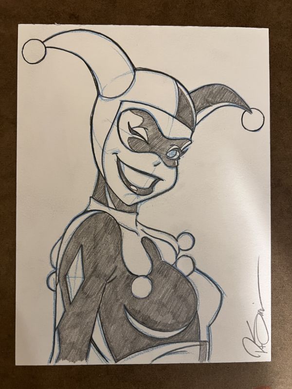 Image for ORIGINAL HARLEY QUINN PENCIL SKETCH
