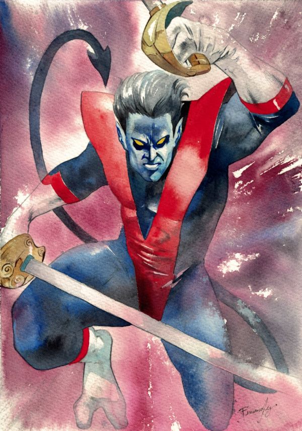 Image for Nightcrawler Watercolor Illustration