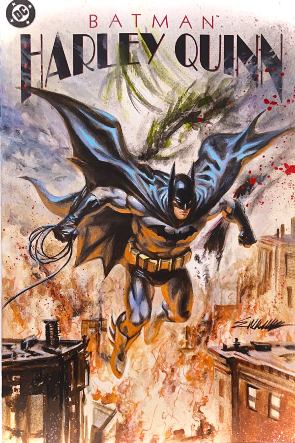 Image for Batman acrylics by Manu Silva 