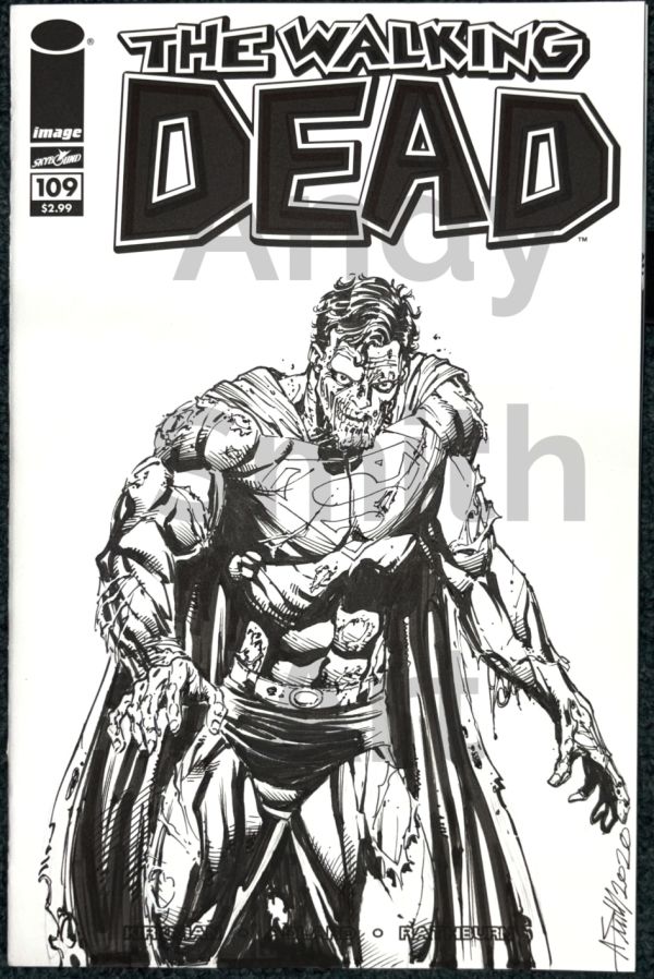 Image for Zombie Superman/ Walking Dead sketch cover