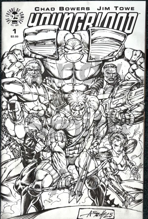 Image for Youngblood 1 Rob Liefeld Homage sketch cover