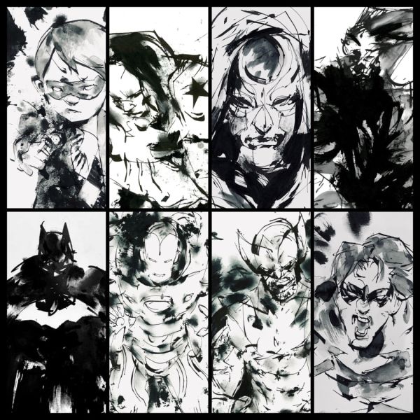 Image for Superhero Sumi-e Ink Art