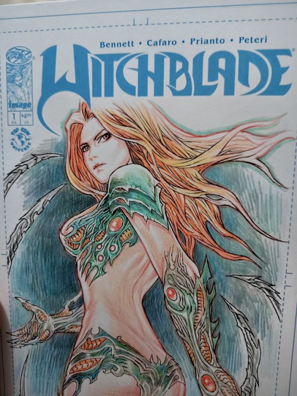 Image for Witchblade Blank Cover Sketch by Niezam