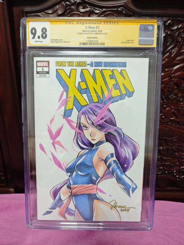 Image for X-Men #1 CGC 9.8 Signed by Saowee Sketch Cover