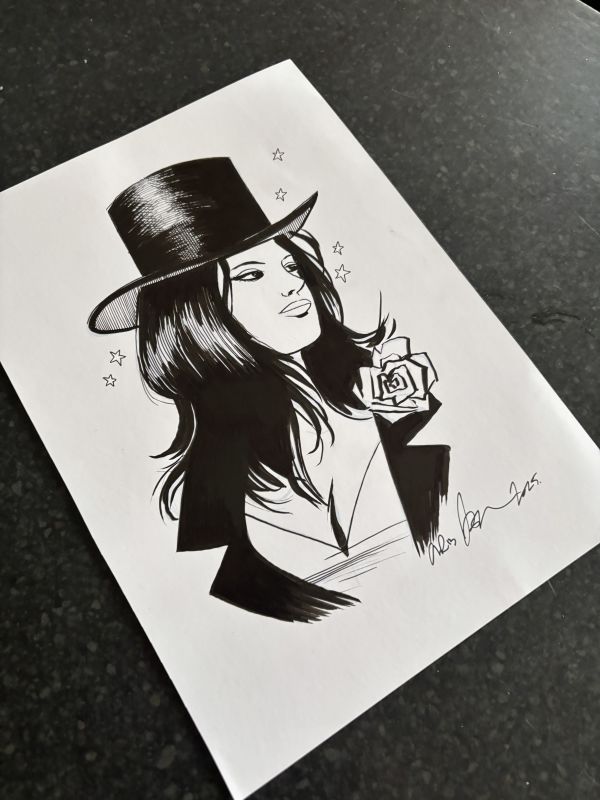 Image for Zatanna Pen and Ink Drawing
