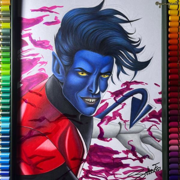 Image for Nightcrawler, X-Men Portrait Original Art