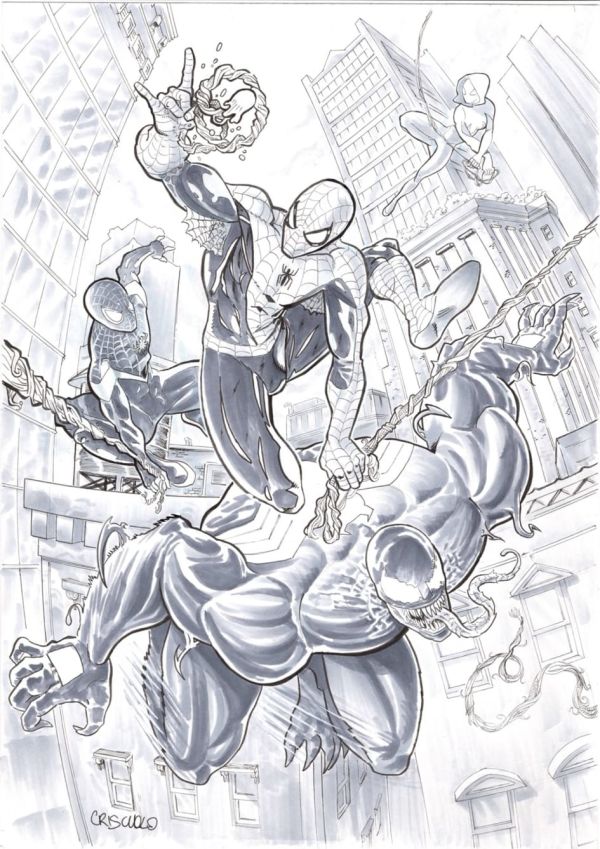 Image for Spider-Man vs Venom Original Art