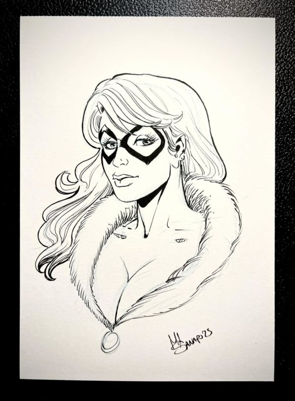 Image for Black Cat Ink Sketch